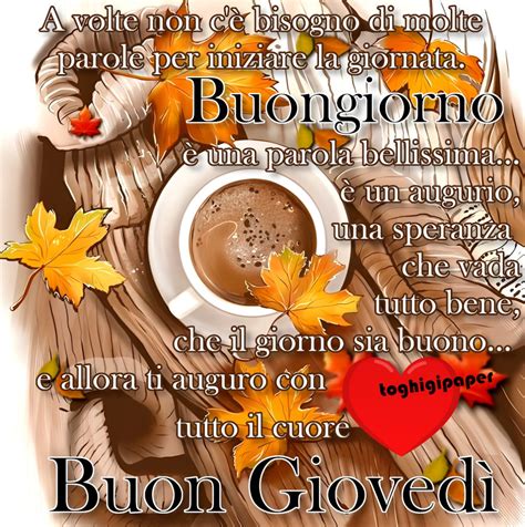 buon giovedì autunnale immagini